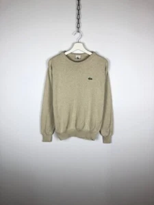 Lacoste Pullover Pullover Pullover Vintage beige Logo Größe M - Bild 1 von 8