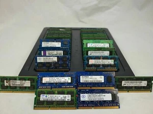 LOT 50 MIX BRAND 2GB DDR3 PC3-10600S 1333 MIX RANK/VOLT NONECC SODIMM MEMORY RAM - Picture 1 of 1