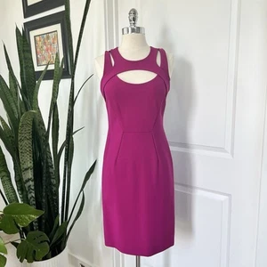 Authentic Versace Women’s Hot Pink Strappy Detail Dress Size 6 IT 42 - Picture 1 of 10