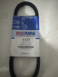 AX23 Bestorq gekerbter/gezahnter "A" Keilriemen 1/2" obere Breite 25" Außenlänge - Bild 1 von 2