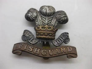 Fishguard Cap Badge. - Picture 1 of 2