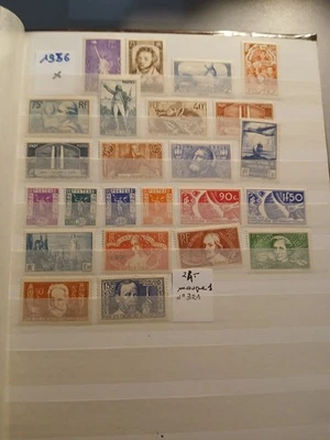 FRANCE 1936/1939 TIMBRES MLH - Photo 1/3