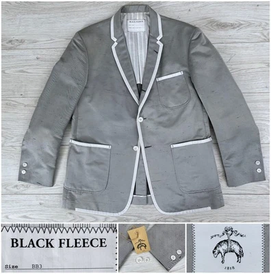 Chaqueta Blazer Brooks Brothers Negro Polar X Thom Browne 100% Seda, 42R BB3 44R Foto 1 de 4