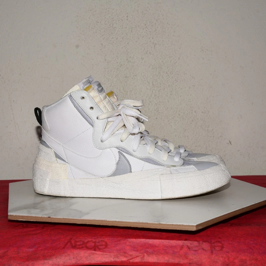 Nike sacai x Blazer Mid White Grey for Sale | Authenticity