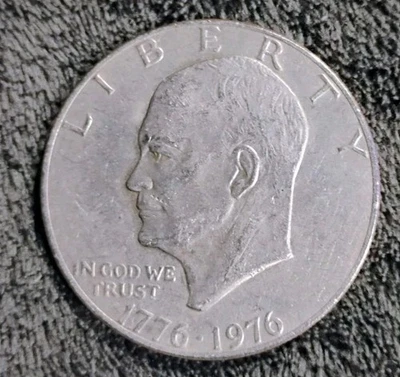 1776 1976 eisenhower silver dollar No Mint Mark Error Coin  - Image 1 of 2