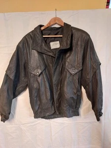 Vintage Black Suede Leather John Palermo Aus Made Jacket - Picture 1 of 13