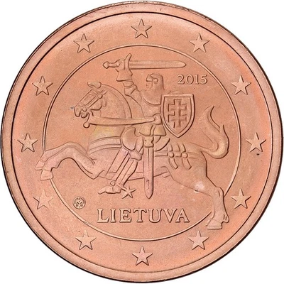 [#137856] Lithuania, 2 Centimes, 2015, Vilnius, Copper Plated Steel, MS - Image 1 of 2