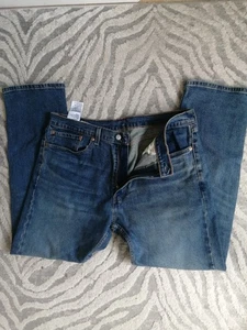 MENS LEVIS 505 JEANS 36 inch WAIST X 32 inch LEG BLUE - Picture 1 of 10