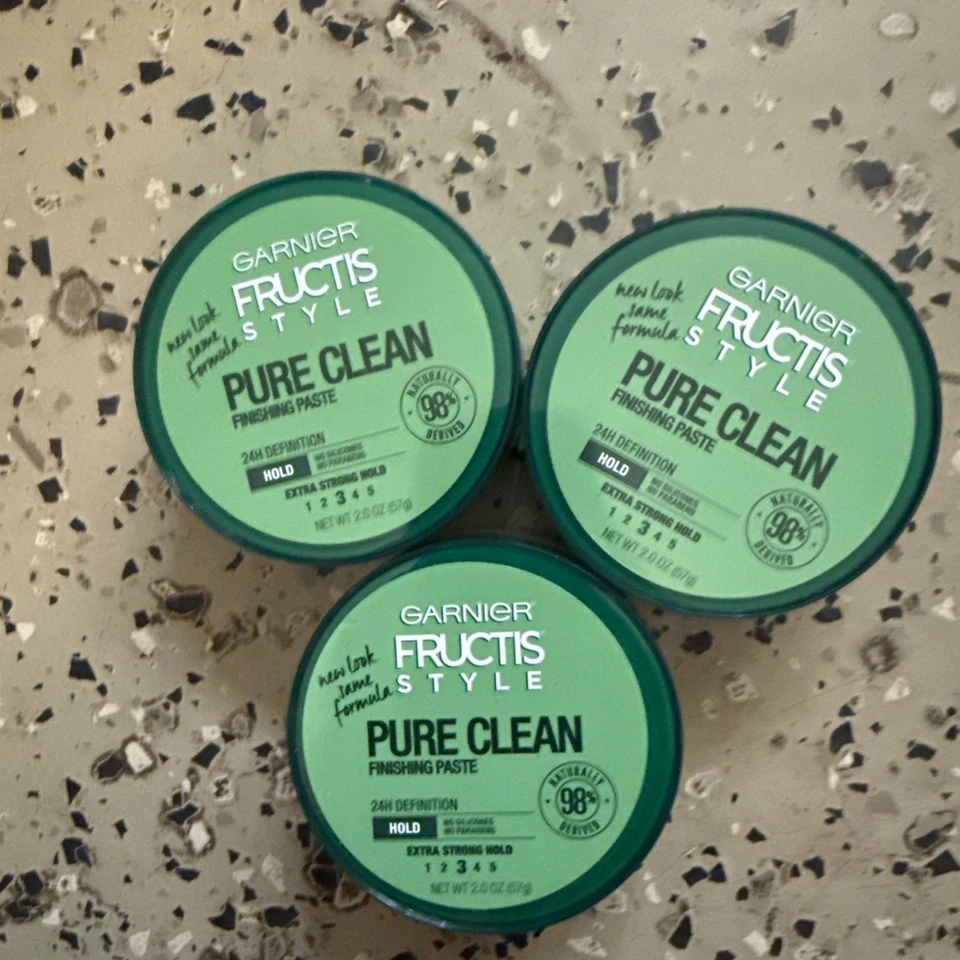 Паста Garnier Fructis Pure Clean Finishing очень прочная упаковка 3 шт. 2,0 унции - Изображение 1 из 1