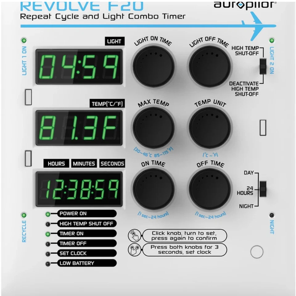 Brand New Autopilot REVOLVE F20 Repeat Cycle and Light Combo Timer - Image 1 of 1