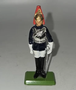 Vtg Britain's Ceremonial British Blues and Royals Trooper at Attention Figurine - Picture 1 of 6