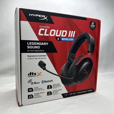 HyperX Cloud III S Wireless Gaming Headset - NEW SEALED! - Image 1 of 4