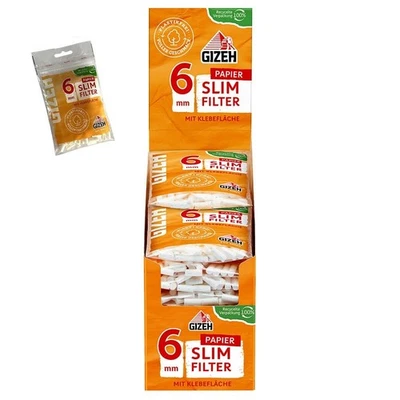 Box Gizeh PAPIER Slim 6mm Filter, 20 Päckchen à 120 Filter - Bild 1 von 2