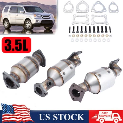 Convertidor catalítico completo para Honda Pilot 3,5 L 2009-2015 45131-45132-16447 EE. UU. Foto 1 de 4