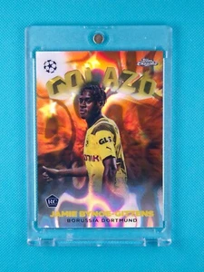 Topps Chrome UCC 2022-23 Jamie Bynoe-Gittens Orange Lava Golazo Rookie SSP - Bild 1 von 2