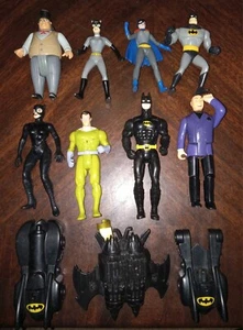 Vintage Batman Action Figures Mcdonalds Batmobile DC Comics 1989 to 1993 Kenner  - Picture 1 of 4