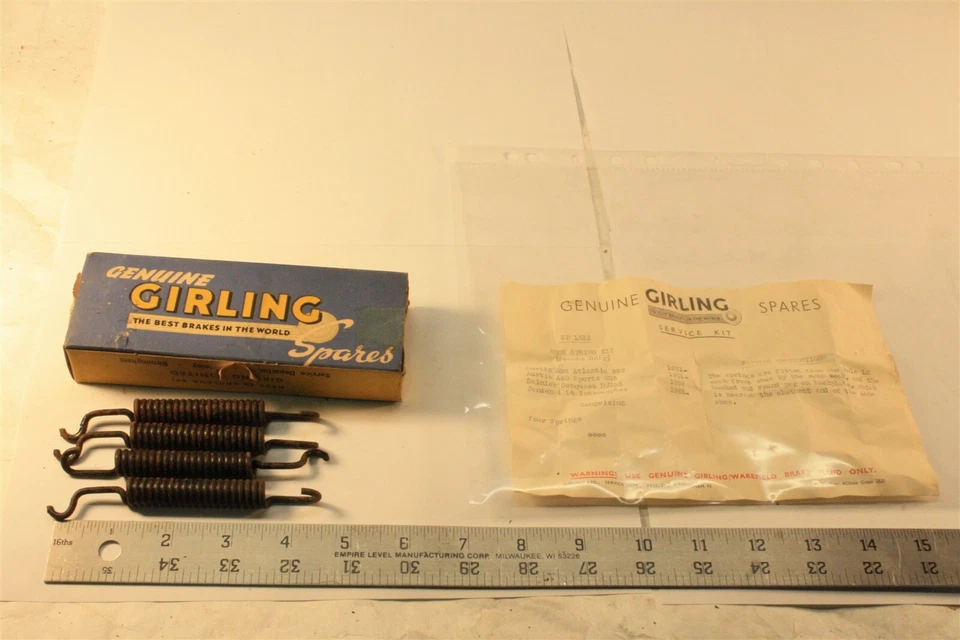 Kit de resorte de freno de tambor delantero Girling AUSTIN A90 A40 Sports Daimler Jensen 1951-54 Foto 1 de 4