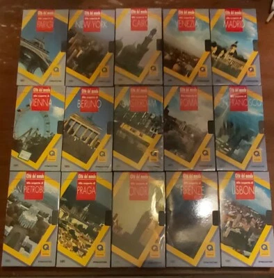 Città del mondo - COLLANA COMPLETA - DEAGOSTINI VHS - ALLA SCOPERTA DI - NUOVO - Immagine 1 di 3