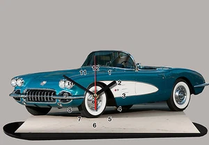 CORVETTE-05, COCHES MODELO, COCHE EE. UU., 11,8x 6 pulgadas, coche - pasajero, con reloj - Imagen 1 de 1
