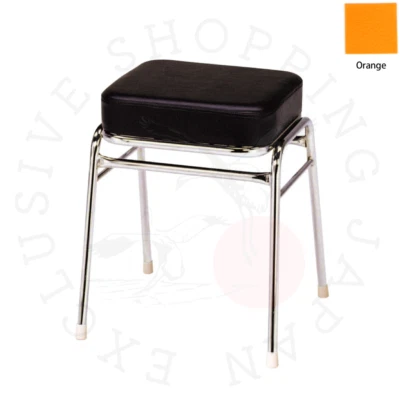 Arcade Game Stool Chair Taito VIWLIX Thick Cushion Type TC1-49M Leather Orange  - Image 1 of 4