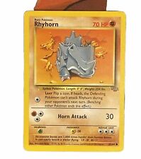 Pokemon Card Rhyhorn Jungle Common 61/64 MP