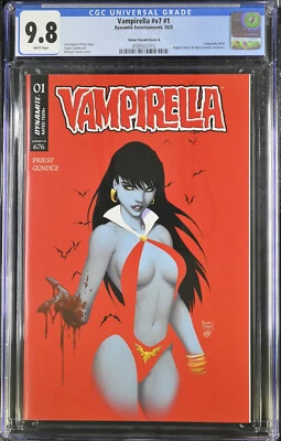 Vampirella #1 Michael Turner Red Negative Space Trade Variant CGC 9.8 - Image 1 of 3