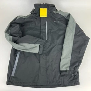 Abrigo de trabajo impermeable STANLEY Ripstop 2 XL chaqueta con capucha negro/gris ribete - Imagen 1 de 10