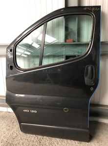 Puerta delantera Renault Trafic Mk2 NS lado izquierdo en negro Ll29 2011 s42 - Imagen 1 de 24