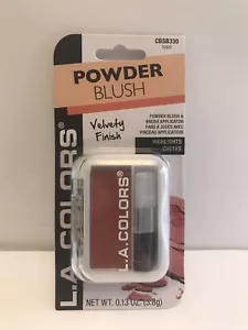 L.A COLORS TOAST POWDER BLUSH & PENNELLO APPLICATORE .13 OZ. - Foto 1 di 2