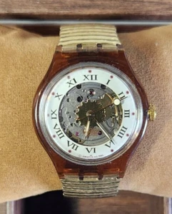 SWATCH WATCH AUTOMATIC- NUGGET - SAF100- FLEX BAND - Picture 1 of 2
