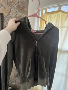 Y2K Juicy Couture Track Jacket Olive Green Size Medium - Picture 1 of 7