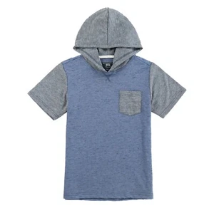 Short Sleeve Hoodie for Boys – Kids Athletic Pocket Pullover Sweatshirt Tee - Picture 1 of 6