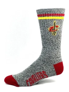 Cleveland Cavaliers Basketball Marbled Gray Two Stripe Deuce Crew Socks - Bild 1 von 3