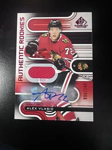 Alex Vlasic 2022-23 Authentic Rookie Numbered Auto Patch Chicago Blackhawks #175 - Picture 1 of 2