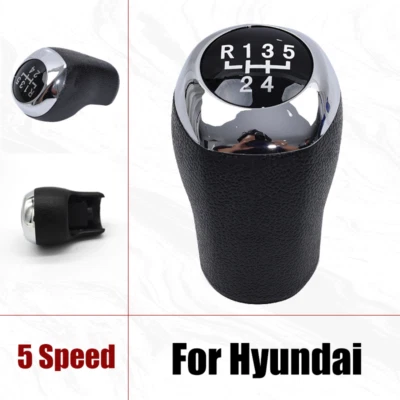 Cabezal de perilla de cambio de marchas Maunal MT 5 velocidades para Hyundai Solaris Accent 2011-2014 Foto 1 de 4
