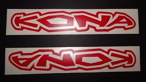 2 KONA RED ONLY TELAIO BICI / DECALCOMANIE BICI / ADESIVI - Foto 1 di 1