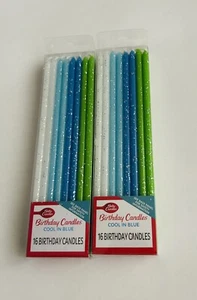 New 32 Candles “Cool in Blue"  6" 32 Total Candles Betty Crocker Candle - Picture 1 of 11