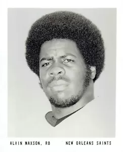 1976 Pressefoto Team ausgestellt von New Orleans Saints Fußballspieler Alvin Maxson - Bild 1 von 2