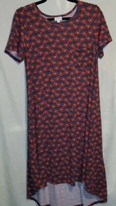 Neu ohne Etikett LLR Carly Kleid - M - Medium lila/grün/orange/weiß mit Tasche geometrisch  - Bild 1 von 8