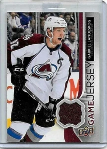 MAGLIA GABRIEL LANDESKOG 2014-15 MAZZO SUPERIORE UD GIOCO GIOCO USATA JERSEYS - Foto 1 di 1