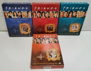 Friends DVD Set Seasons 1-4 J. Aniston C. Cox M. Leblanc L. Kudrow D. Schwimmer - Imagen 1 de 3