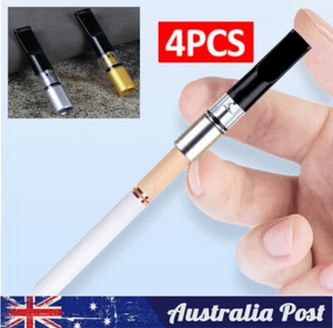 4x Cigarette Smoking Holder Filter Tip Tobacco Pipe Cleaning Tar Block Reusable - Picture 1 of 11
