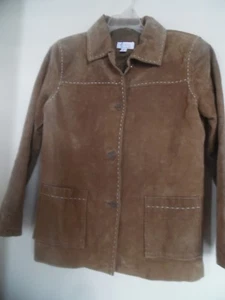 D & CO Sz Xtra Small Leather Suede Jacket - Picture 1 of 3