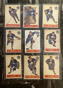1957-58 PARKHURST COMPLETE HOCKEY SET (50) RARE 17 RC MAHOVLICH RC SIGNED 1 OF 1 - Picture 1 of 12