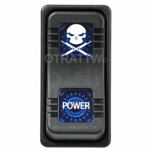 OTRATTW Carling Tech Contura X Rocker Switch, Polaris, POWER, BLUE LENS - Picture 1 of 4