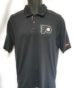 Mens Adidas Philadelphia Flyers Clima Chill 1802A Polo Style Collared Shirt - Picture 1 of 5