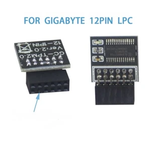 Für GIGABYTE GC TPM 2.0 Motherboard 12 Pin TPM 2.0 Modul LPC Upgrade PC System - Zdjęcie 1 z 6