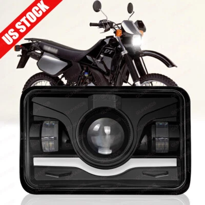 Proyector de faros LED de 4x6 pulgadas haz sellado alto bajo para YAMAHA TW200 DT 125 RE Foto 1 de 4