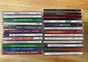 Lot of 25 Christmas CDs, Country, Classical, Piano, Pentatonix, Neil Diamond, + - Picture 1 of 14