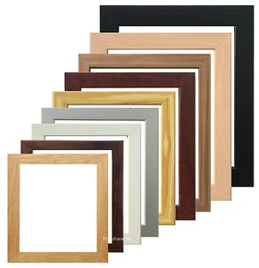 Square Picture Frame Photo Frame Poster Size Frame Black Oak Dark Oak White Pine - Picture 1 of 25